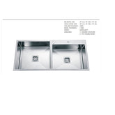 Double Bowl 304 grade-Stainless Steel Kitchen Sink With Tap Hole - MR Homes