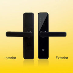 YDME 50Pro Smart Door Lock, Black, PIN, RFID, Manual Key Access - MR Homes