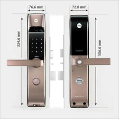YDM 4115-A, Smart Digital Door Lock for Wooden Door with Fingerprint - MR Homes