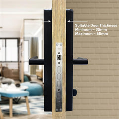 YDME100NxT Smart Door Lock – Fingerprint, PIN & RFID | Secure Access - MR Homes