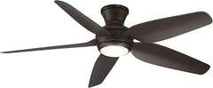 Harrier 54" Ceiling Fan with LED Light & Remote | Walnut Woodgrain | BLDC Motor MR Homes