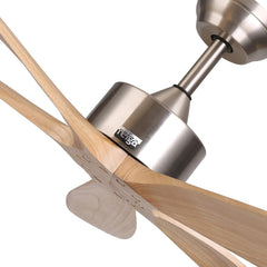 Golden Oriole 52-Inch Ceiling Fan - Light Woodgrain, BLDC Motor, 6-Speed Remote Control MR Homes