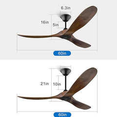 Ibis Ceiling Fan with Remote Control Forword & Reverse MR Homes