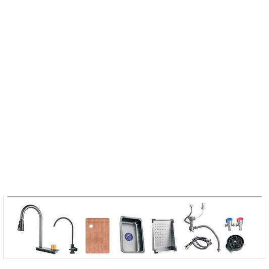 Double Bowl Handmade kitchen Sink-304 SS - MR Homes