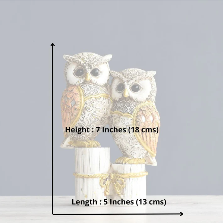 Owl Couple Showpiece for Home Decor