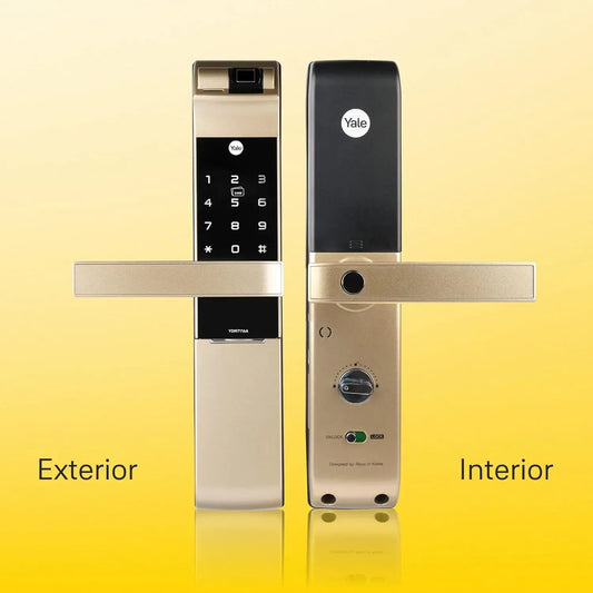 YDM 7116A Smart Lock, Red Bronze Smart Lock - MR Homes