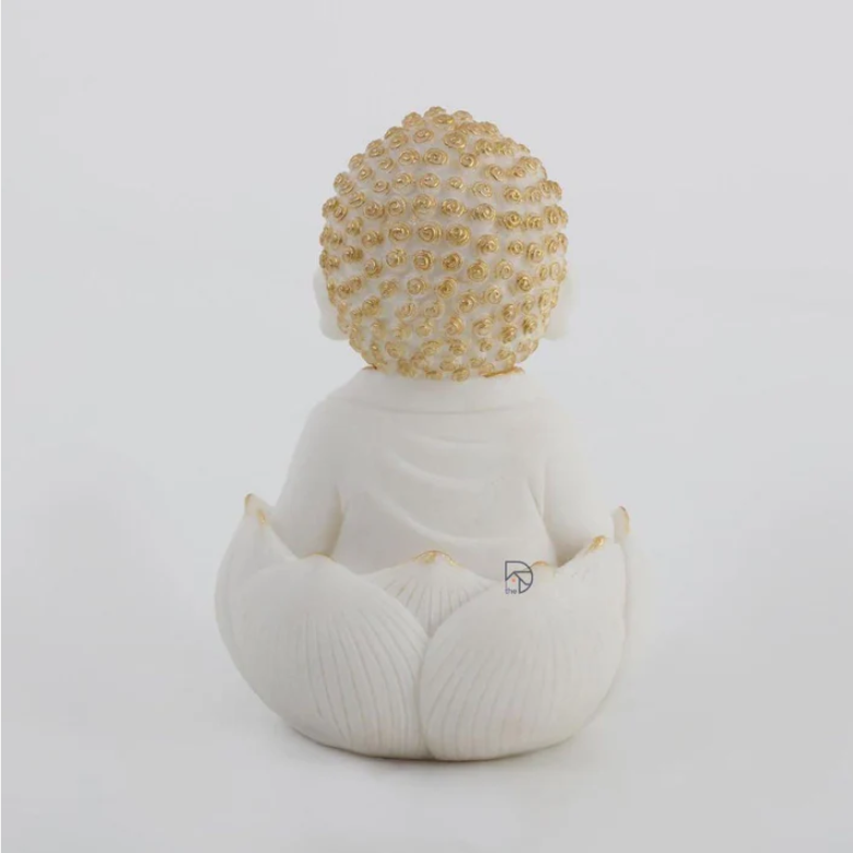 Marble Buddha Idol (Set of 2)