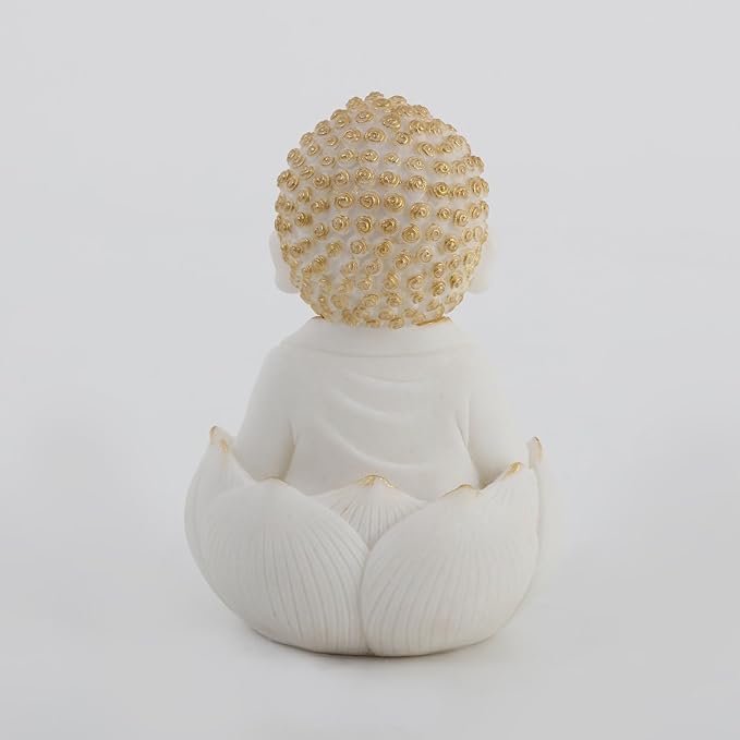 Marble Buddha Idol (Set of 2)