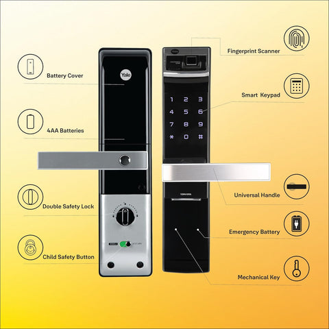 YDM 4109 Roller Latch Smart Door Lock - MR Homes