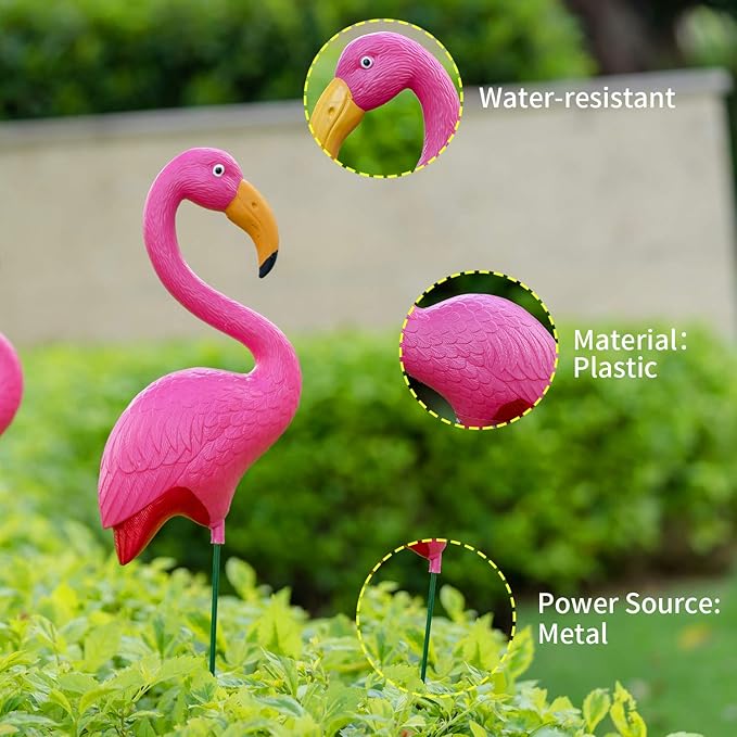 Flamingo Garden Stakes (Set of 2)