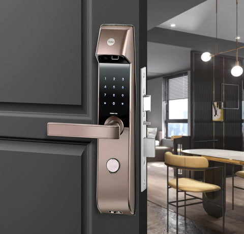 YDM 4115-A, Smart Digital Door Lock for Wooden Door with Fingerprint - MR Homes