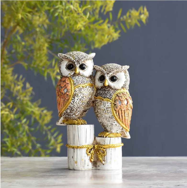 Owl Couple Showpiece for Home Decor