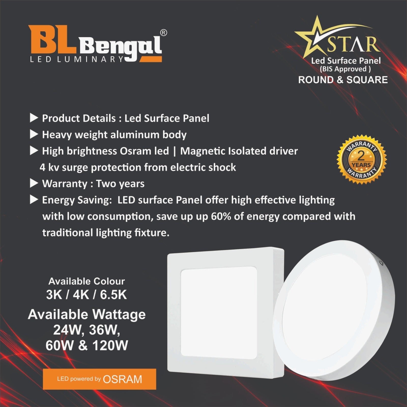 LED Light Panel MR Homes