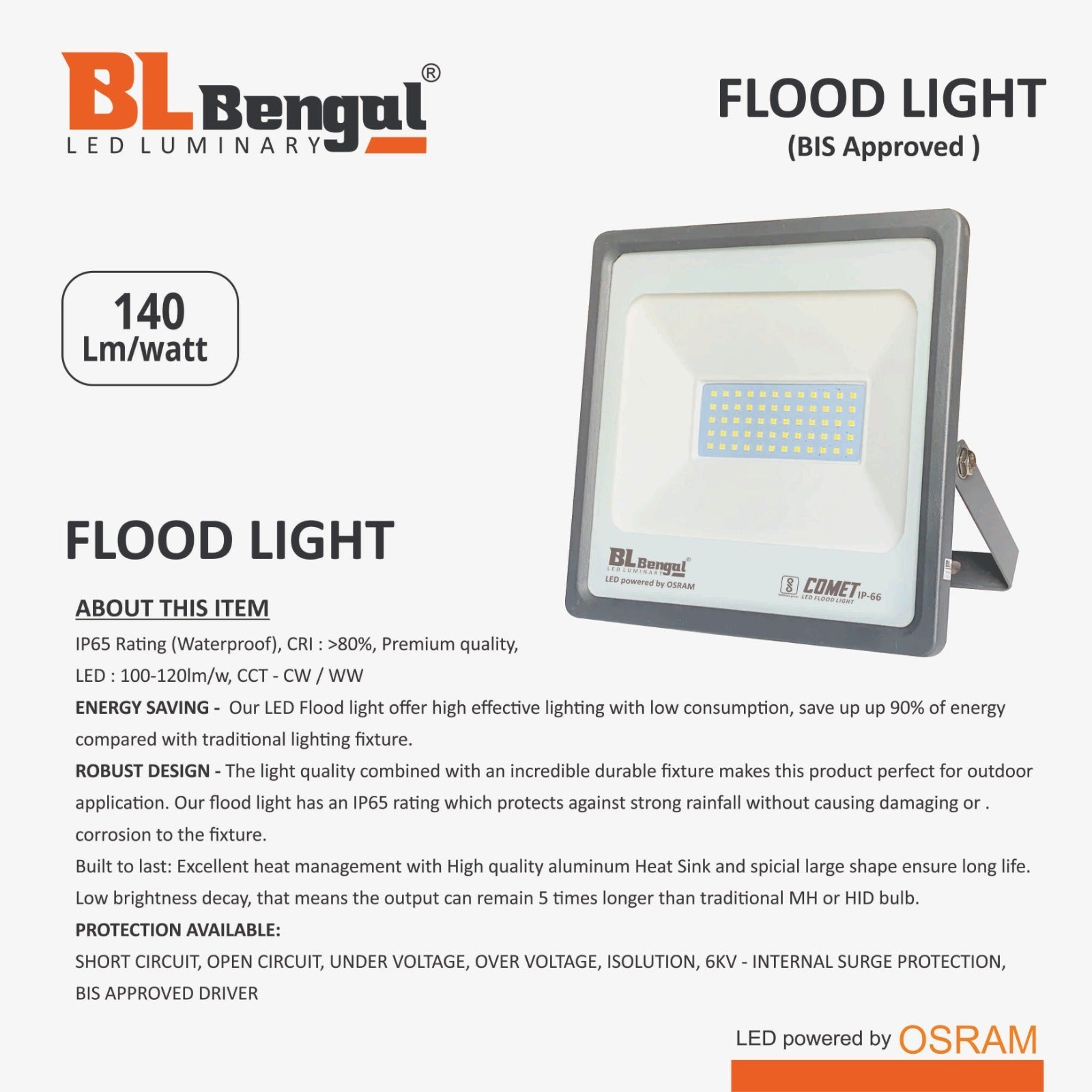 Flood Range Light – Bright & Durable Outdoor Lighting MR Homes